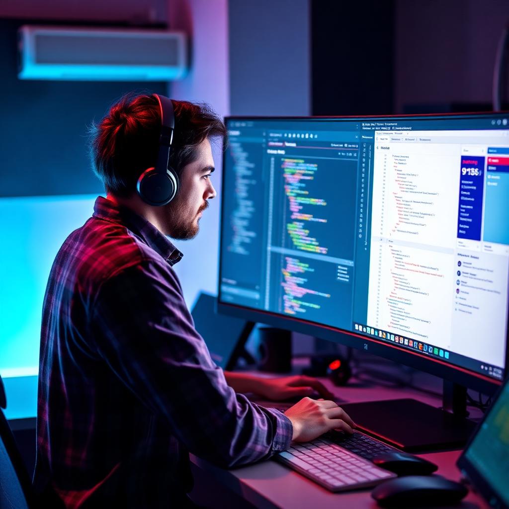 Developer building an admin dashboard